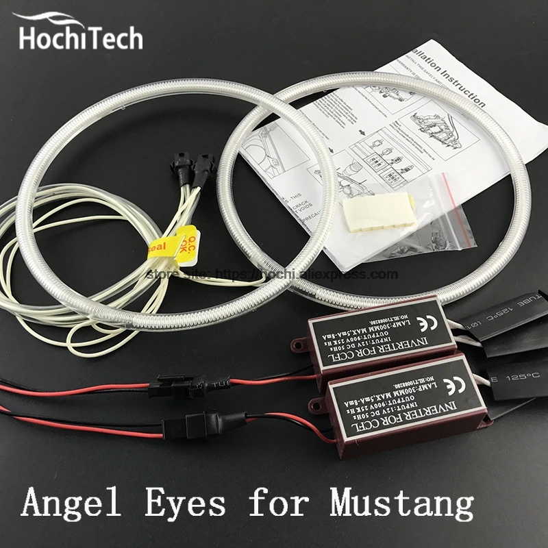 HochiTech Excellent CCFL Angel Eyes Kit Ultra bright headlight illumination for ford Mustang 2005 2006 2007 2008 2009