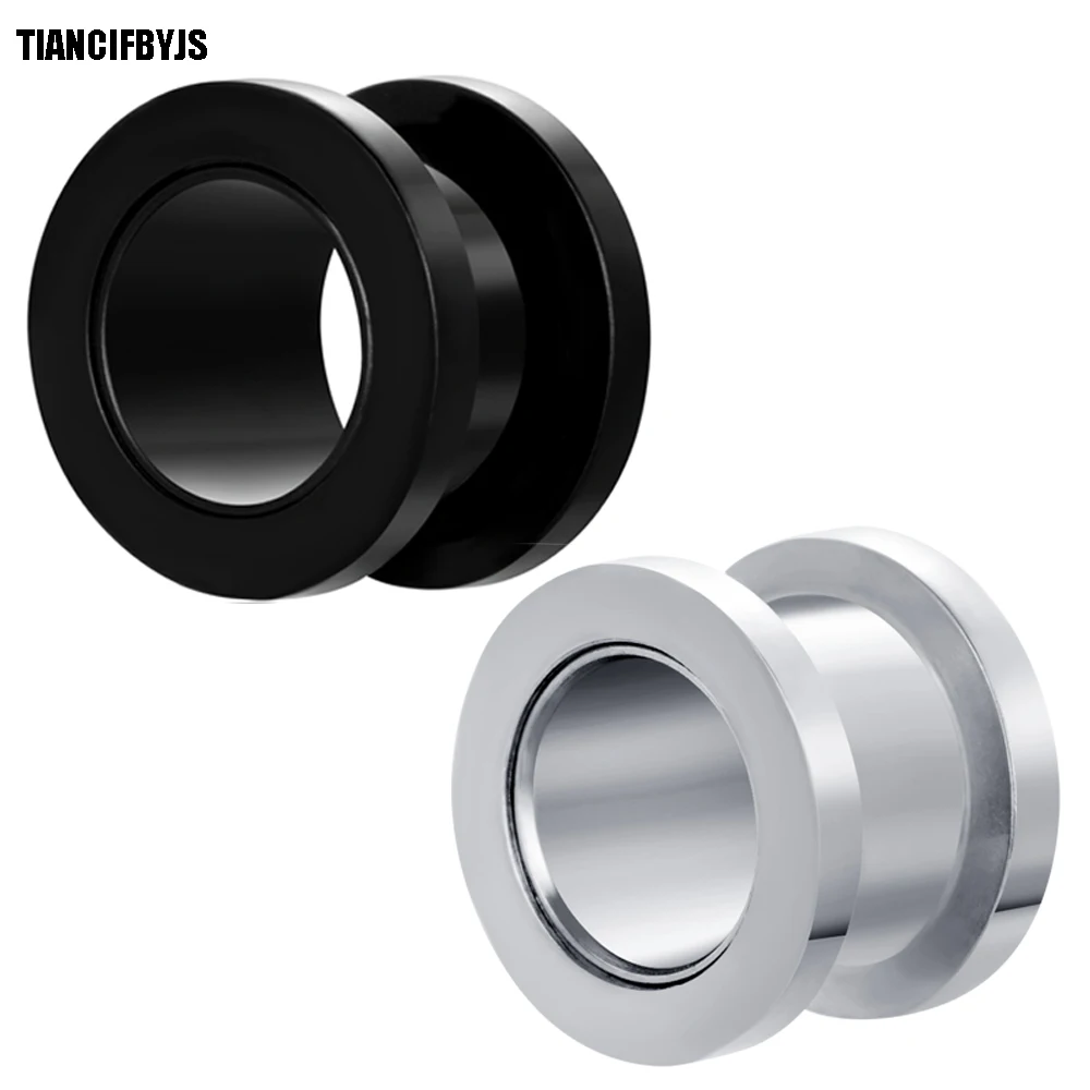 

TIANCIFBYJS 1.6-25mm Earring Flesh Tunnel Screw Ear Tunnel Gauge Plug Earring Lobe Stretcher Expander Piercing Body Jewelry