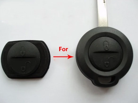REPLACEMENT 2 BUTTON RUBBER PAD FOR MITSUBISHI COLT WARRIOR REMOTE KEY FOB