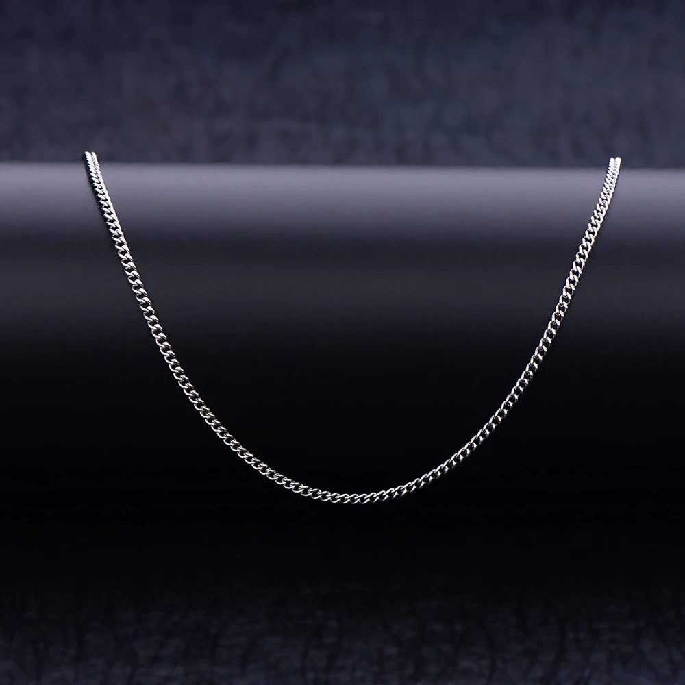 Wholesale low price 2.2MM stainless steel side chain necklace 18-24inches fashion jewelry for men and women drop shipping