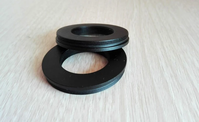 1pc M42X0.75mm C interface M25.4 1/32  lens to M42 interface Single Reverse interface to Camera Digital  Microscope Ring