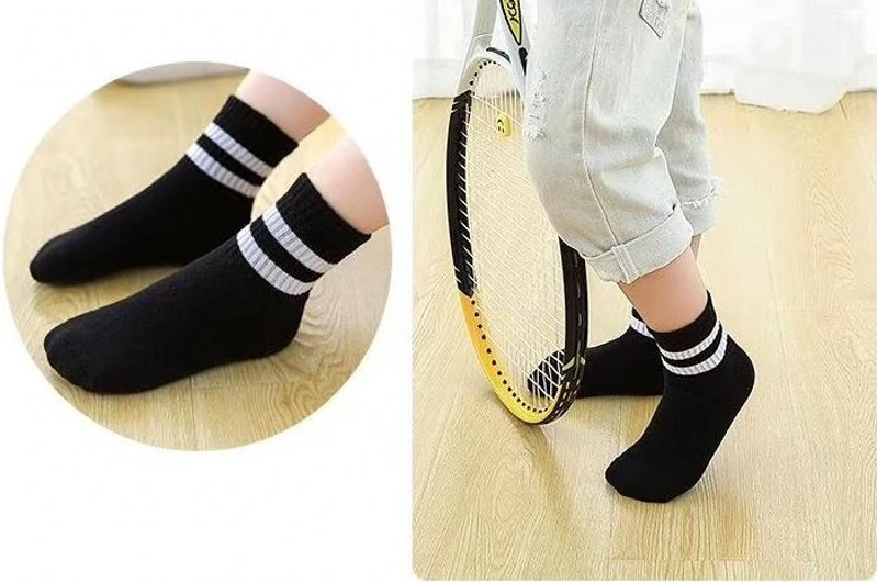 3 Paare/los Jungen Socken Frühling & Herbst Streifen Hohe Qualität Baumwolle Marke Student Kinder Socken 3-15 Jahre kinder Socken – Detail 12