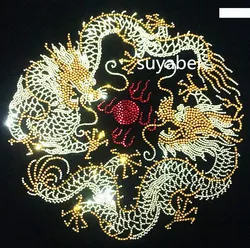 Dragon iron on transfers motif hot fix rhinestone hot fix rhinestone motif designs rhinestones fix sweater coat