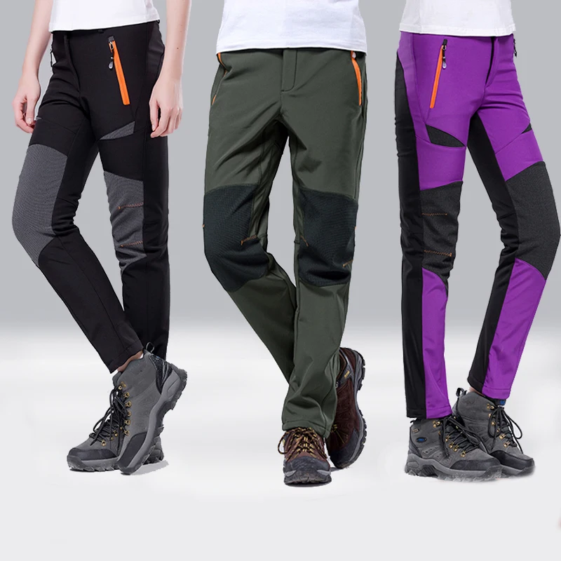 Beusy-pantalones Softshell de invierno para hombre y mujer, ropa deportiva para escalada al aire libre, Senderismo, Camping, Trekking