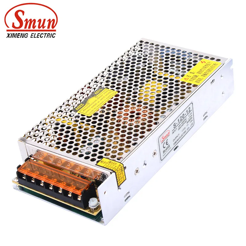 SMUN S-120-12 Universal Input 120W 12V 10A Output Switching Power Supply For LED Strip Lighting