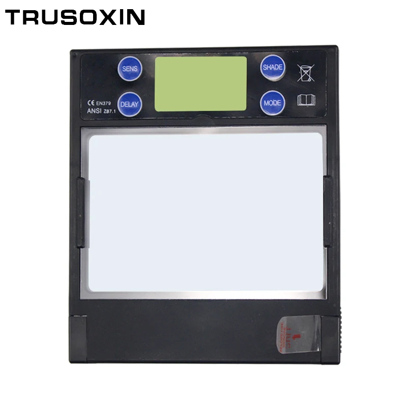 Smart Large Window 4 Arc Sensor DIN5-DIN13 Solar Auto Darkening TIG MIG MMA True Color Welding Filter Helmet Lens