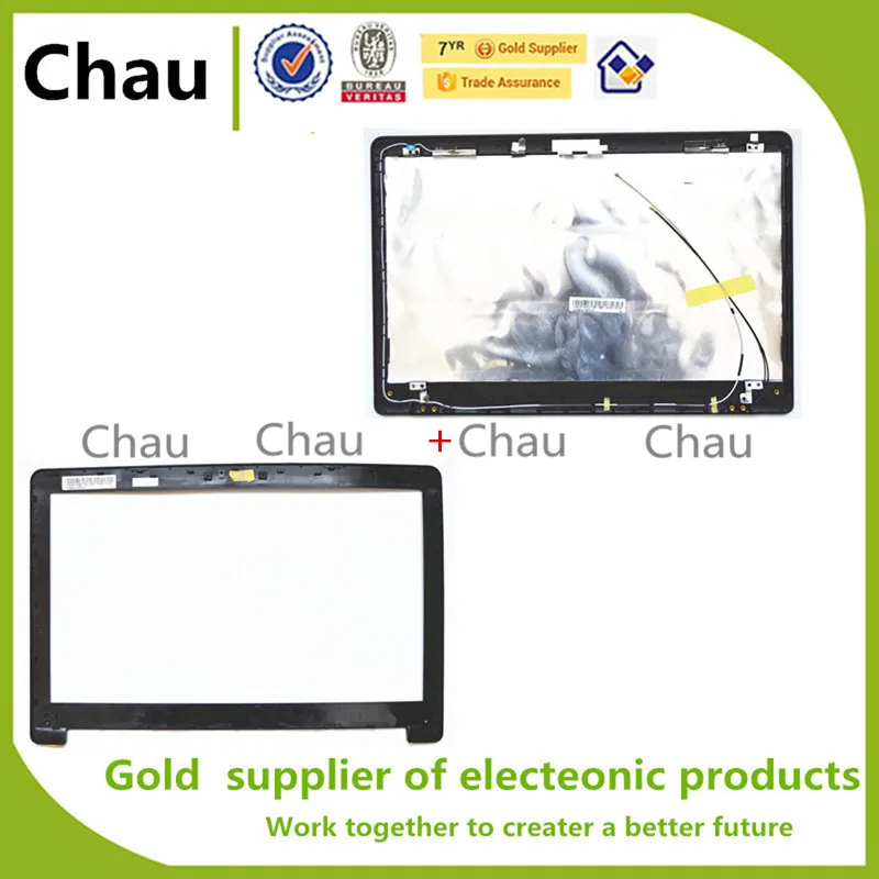 New For ASUS X502 X502C X502CA   LCD Back Cover+ Lcd Front Bezel Cover 13N0-P1A0C010B 13NB00I1AP0101 13NB00I1AP0201