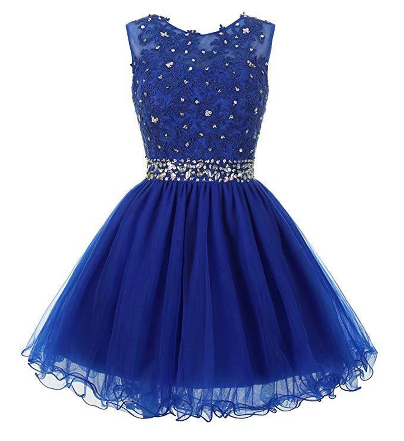 Bealegantom Newest Mini Homecoming Dresses With Appliques Beads Short Prom Party Gown Graduation Dress Formatura QA1560