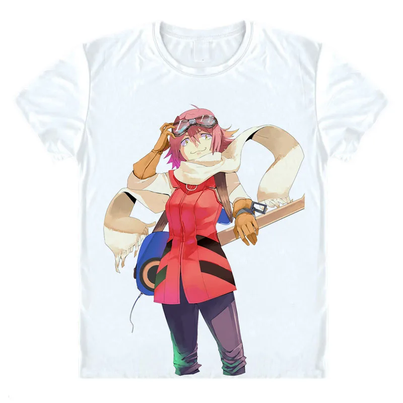 FLCL Progressive T-Shirts Multi-style Short Sleeve Shirts Furi Kuri Fooly Cooly Haruko Haruhara Naota Nandaba Cosplay Shirt