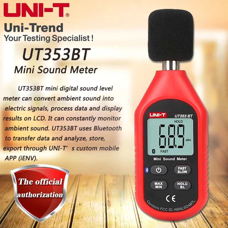 

UNI-T UT353 UT353BT Mini Digital Noise Tester/Decibel Meter/Sound Level Meter/LCD Backlighting