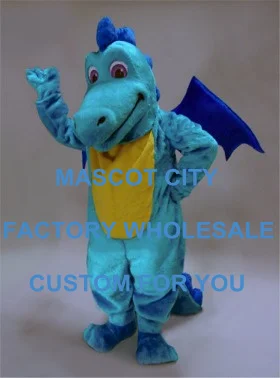 

Best Mascot Turquoise Dragon Mascot Costume Adult Size Cartoon Character Dinasaur Mascotte Outfit Suit Fancy Dress SW770