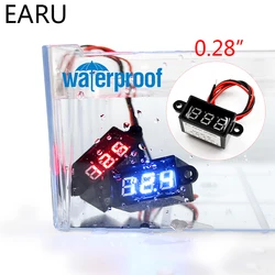 Motorcycle Car Boat DIY Waterproof 0.28'' DC2.5-30V Digital LED Mini Display Module Voltmeter Voltage Tester Panel Meter Gauge