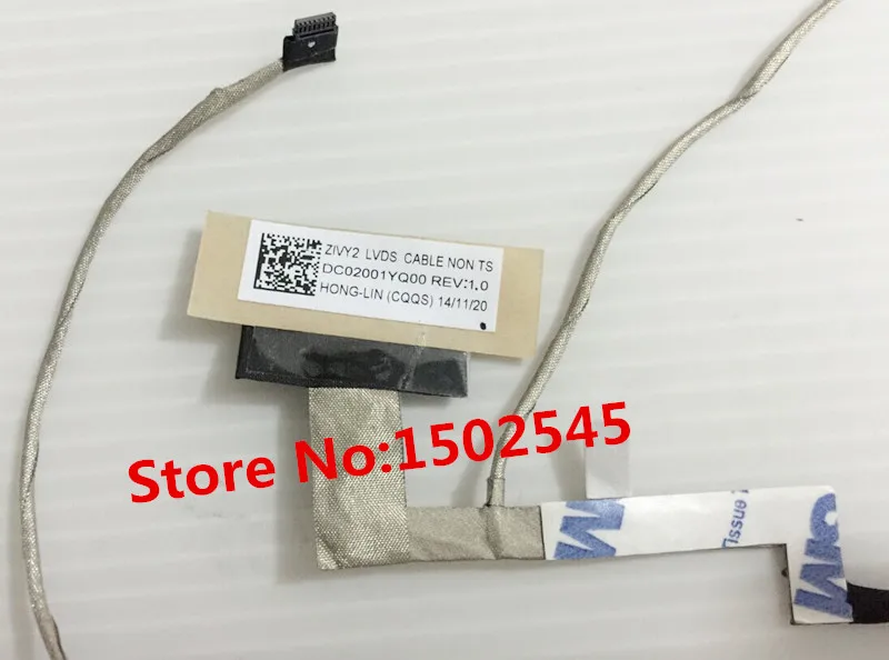 Genuíno novo cabo LCD original para laptop para Lenovo Y50-70 Y50-70A Y50P-70 Y50-80 ZUVY2 LVDS cabo DC02001YQ00