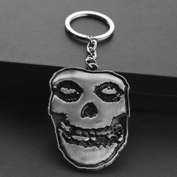 Danzig / Evilive Music Jewelry Ugly Face With Alloy Keychains Key Chain For Men Women Fashion Movie Cosplay Cool Gifts