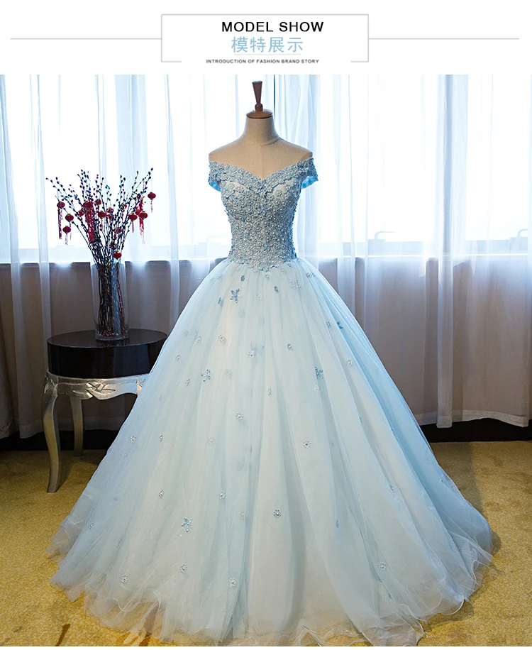 100%real luxury cinderalla blue full small flower embroidery beading princess ball gown medieval dress/victoria belle ball