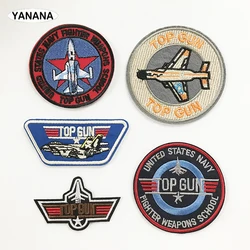 Top Gun NAVY air force naszywki na ubrania DIY paski aplikacja naszywki na ubrania żelazko na kreatywne odznaki Parches