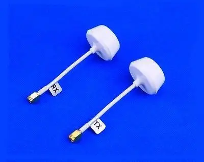 5.8GHz Circular Polarized Antenna Set White, RP-SMA Plug wireless video send RX