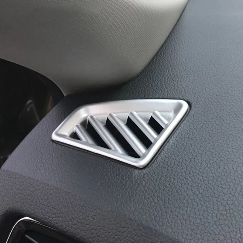 

For Skoda Kodiaq 2017 2018 ABS Matte Car front Small air outlet Decoration Cover Trim Car Styling Accessories 2pcs