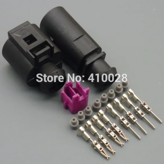 shhworldsea 5/30/100sets male female water temperature sensor 4B0973712 plug for VW 4B0 973 812 4B0973812 4B0 973 712