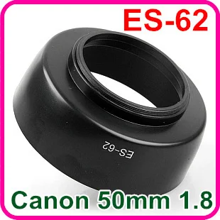 2pcs ES-62 Lens Hood for Canon EF 50mm f/1.8 II ES62 Lens Twist Lock Camera Lens Hood Camera Accessories