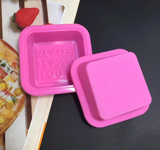 100% Hand Made 3D Square Shape Design Hand Made DIY Silicone Mold Soap Mold Fondant Cake Decorating Tools Soap Make