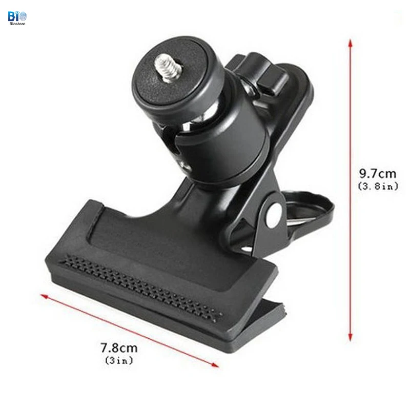 Biostore Mini Ball-and-Socket Vigorously Clamp Flashes LED Stand Aluminum Table Bracket Action Camera Accessories