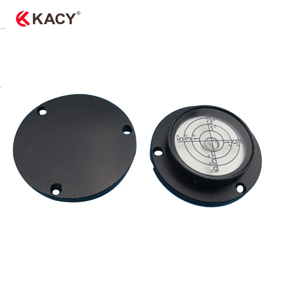 KACY-poziomica tarczowa 40x30x10mm, 1 szt., Driak 34x20mm, okrągła fiolka, poziomica Bullseye, otwory montażowe, Rv