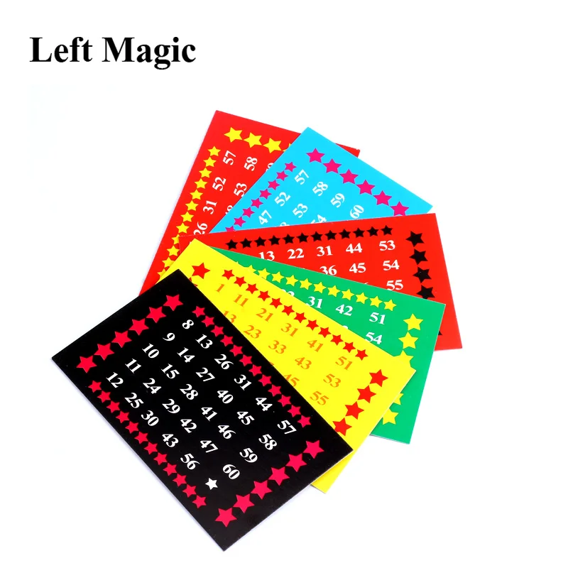 The Calculation Telepathy Card mentalism magie close up magic tricks illusion props trucos de magia toy C2033