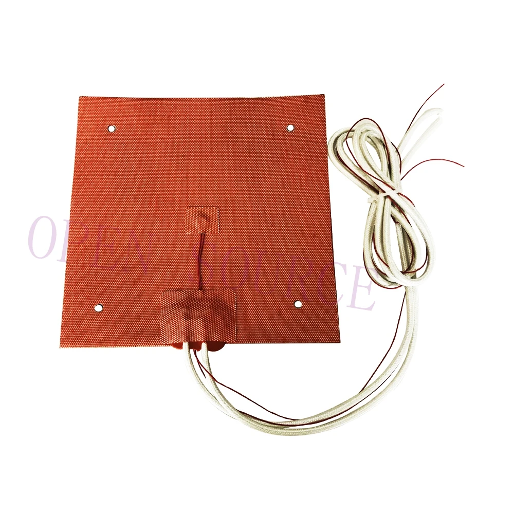 

USA Material! Ender-3s Flexible 235x235mm Silicone Heater 12V 500W Heated Bed Build Plate for Creality Ender-3 3D Printer