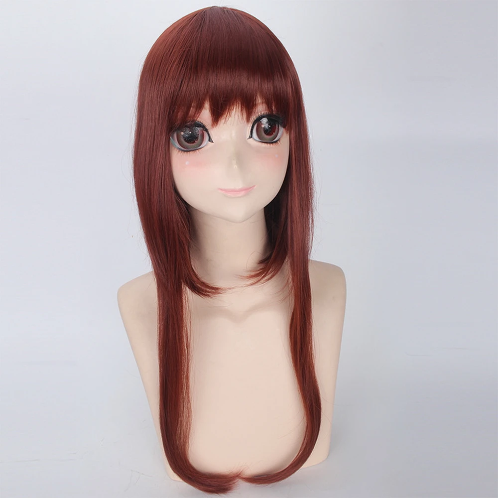 Himouto! Umaru-chan Nanan ebina Long Straight Brown Cosplay Wig 70cm Heat Resistant Synthetic Hair Wigs For Women