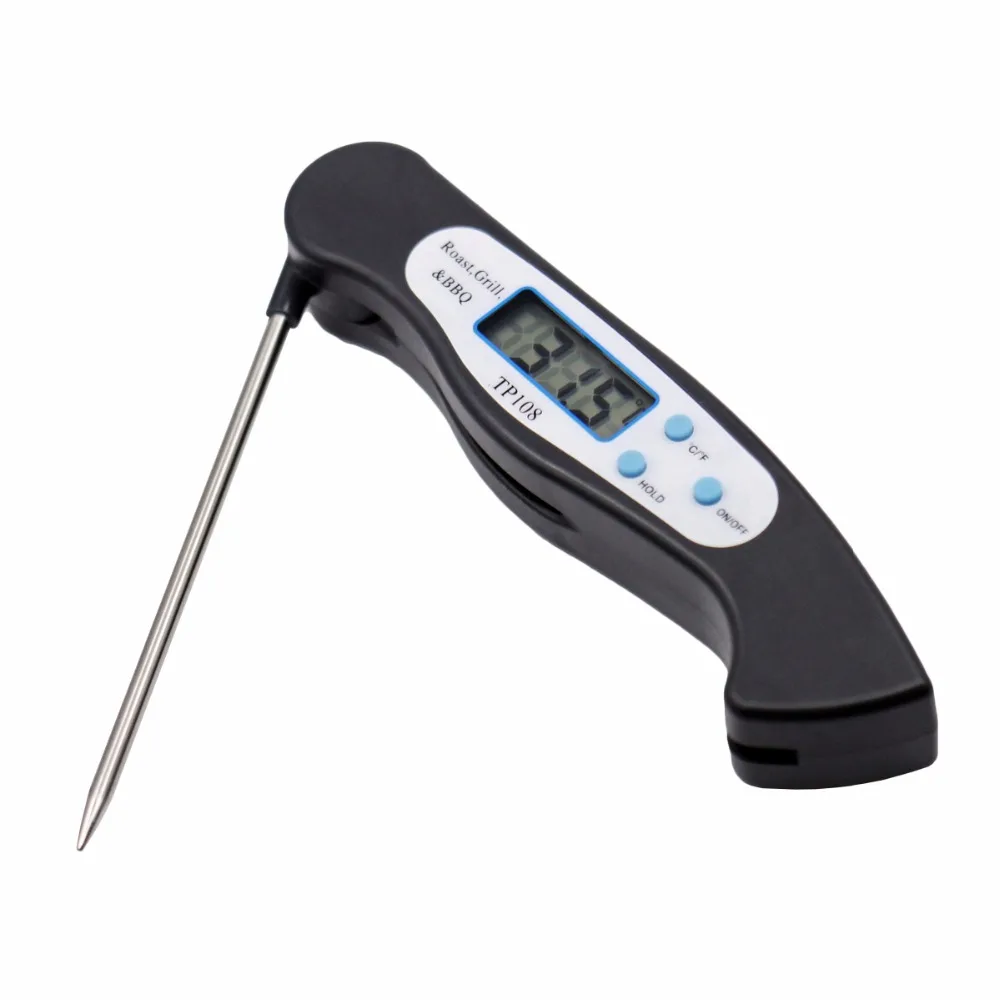 MOSEKO Foldable Digital BBQ Thermometer Oven Folding Probe Meat Food Kitchen Thermometer Liquid Water Oil Cooking Tools