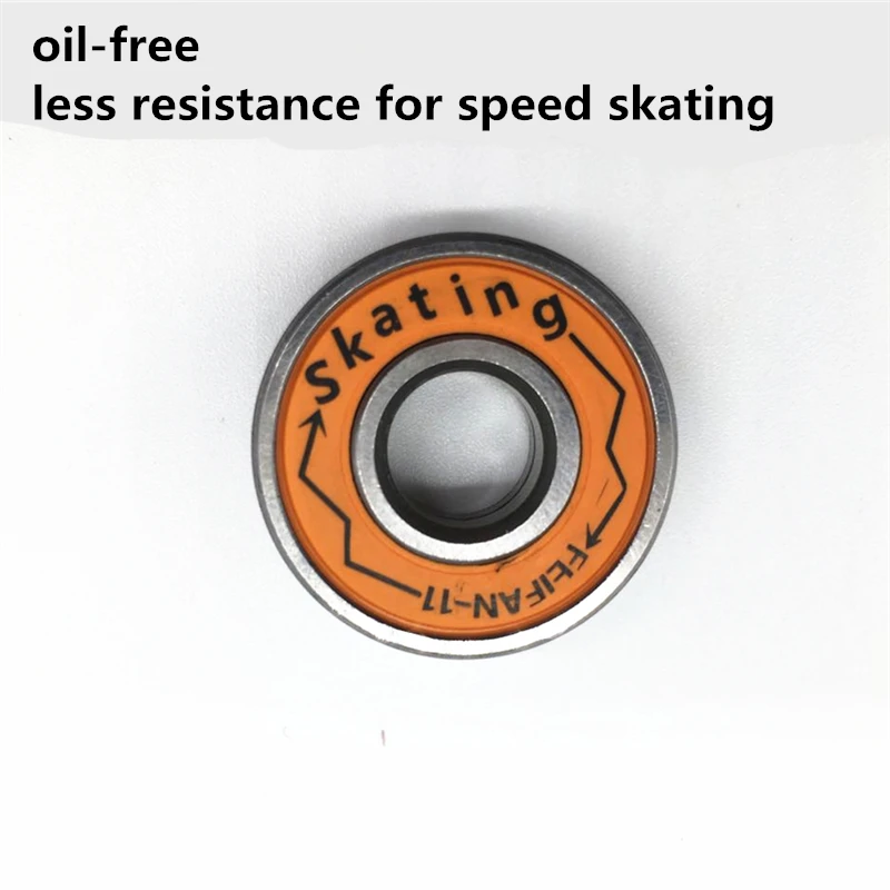 Feifan-11 non-oil 7-beads Inline Speed Skates Bearing with Nylon Support Chrome Steel High Speed Race Track Marathon 608 ABEC11