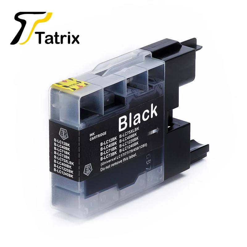 خرطوشة حبر متوافقة مع Tatrix لـ LC12 LC40 LC71 LC73 LC75 LC400 LC1220 LC1240 للطابعة Brother MFC-J6910CDW J6710CDW J840N