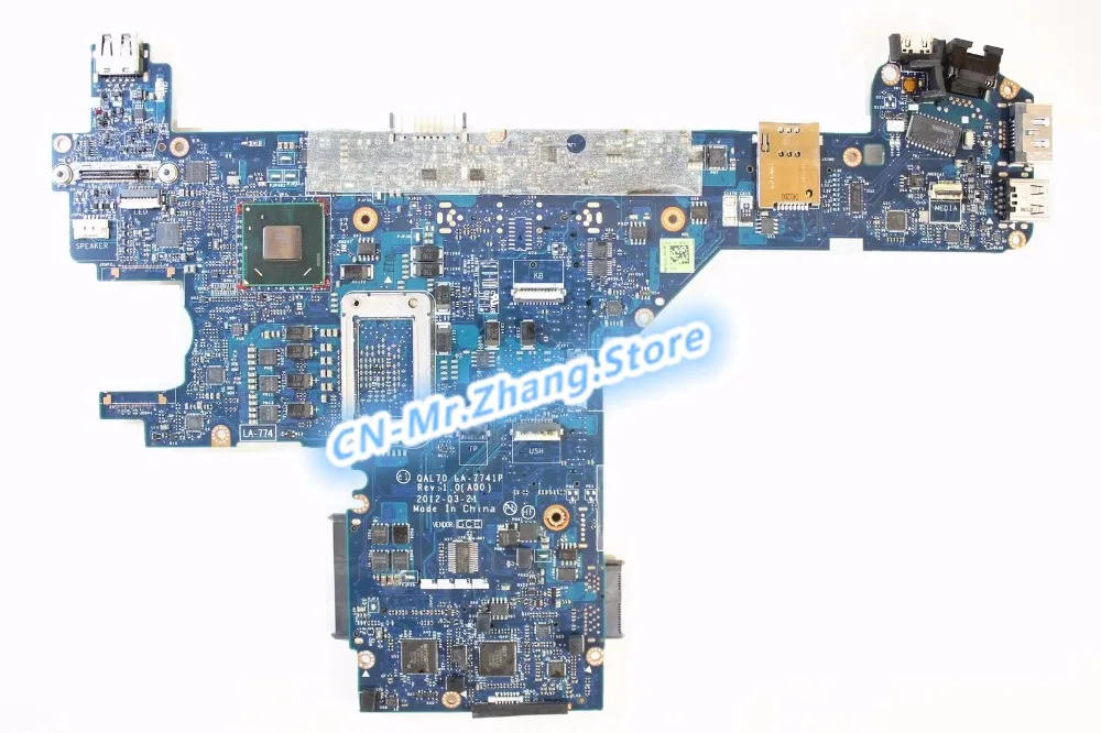 FOR Dell Latitude E6330 Laptop Motherboard CN-0DCDH4 0DCDH4 DCDH4 I5 3380M CPU LA-7741P DDR3