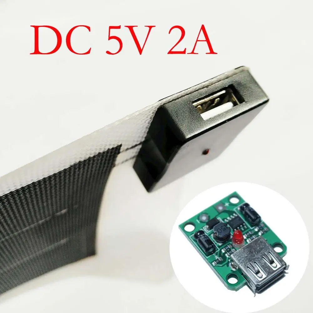 USB Solar Power Charger Regulator DC 6V-20V 18V To 5V 2A Max For Solar Panel Buck Module With Cover Screws Solar Power Charger