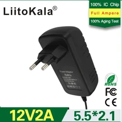 LiitoKala DC 12V 2A 3A Power Adapter 5.5*2,1mm Buchse AC 110V 220V Beleuchtung transformator Led-streifen CCTV Router