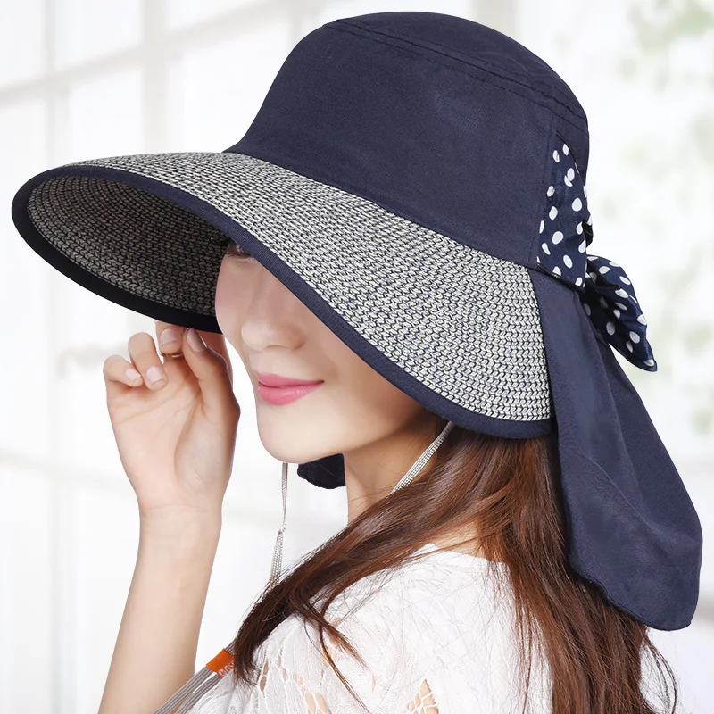 Summer Anti-Uv Women Straw Hat Summer  Shade Sunhat Female Beach Cool Caps Breathable Absorbent Straw Hats