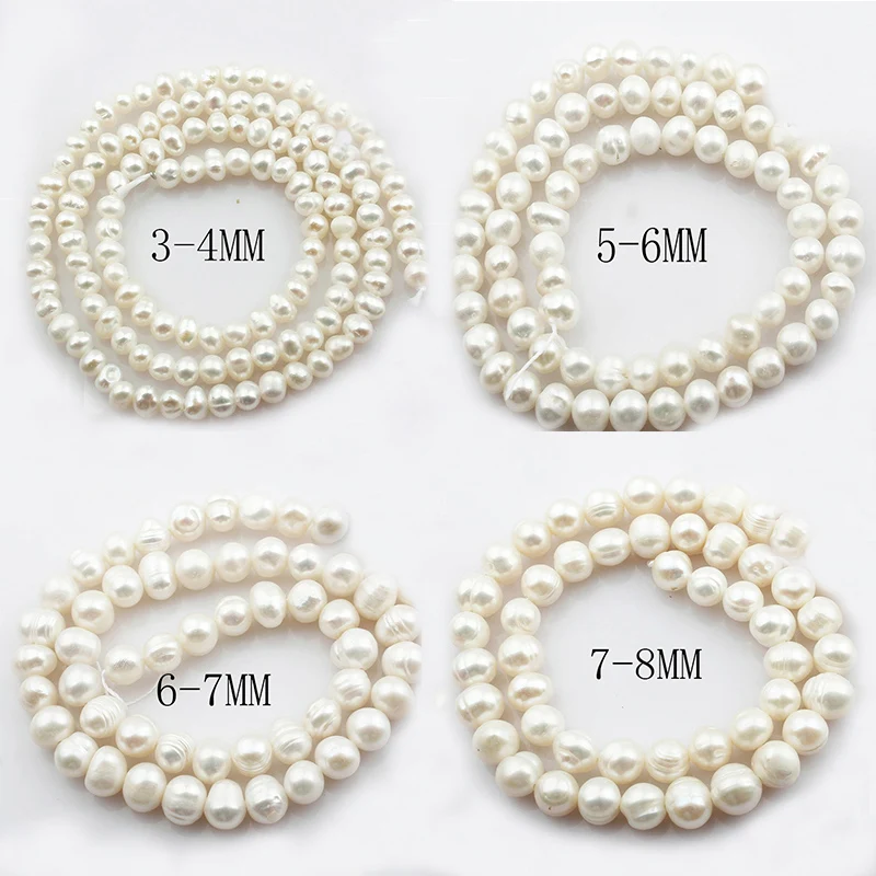 HI-Q Natural Freshwater Pearl Beads Random Mixed Rice-shaped Loose Beads For Jewelry Making DIY Semi-finished Necklace Bracelet