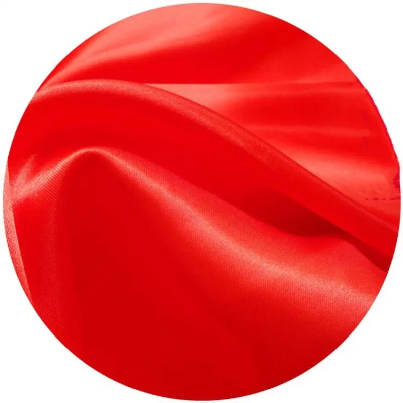 1 Yds/bag Red Silk Cloth Fabric DIY Bridal Shower Sewing Hydrangea Cut The Ribbon Gifts Packaging Wedding Party Home Decor Cloth