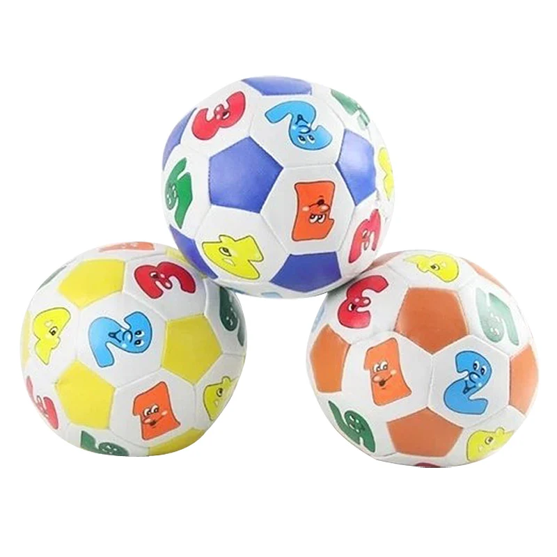 Jouet pour bébé 10cm, balle éponge souple en PU, ballon de football avec chiffres simulés, jouet d'apprentissage pour enfants