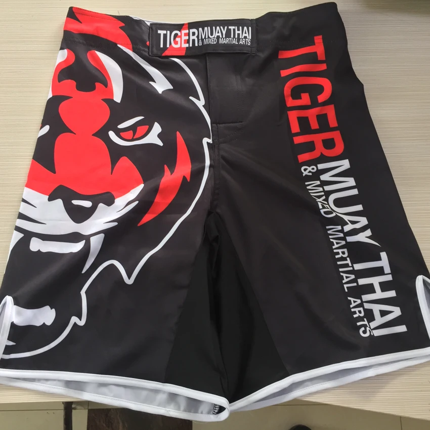 SUOTF The new 2015 tigers printing MMA loose boxing muay Thai shorts Sweat quick-drying fight training  Global free shipping