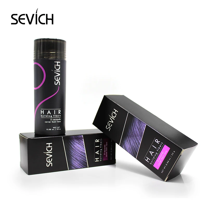 Sevich Multi-colors 25g Hair Loss Building Fiber Hair Fibers Keratin Thickening Spray Hair Building Fibers Hair Regrowth Powders