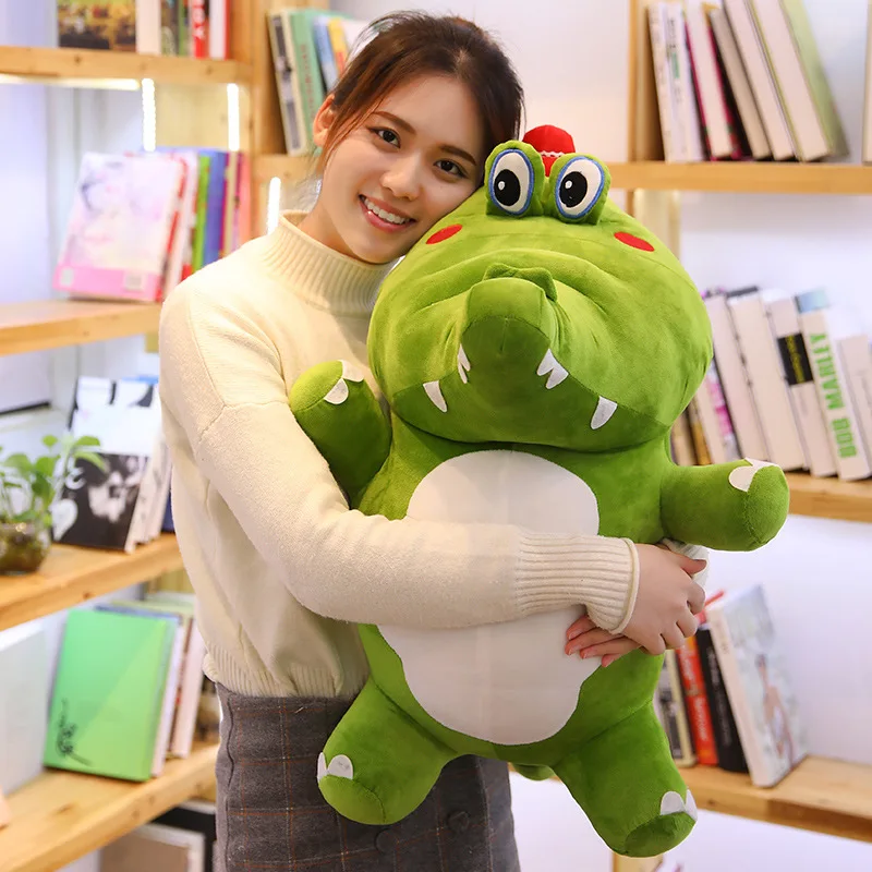 50-90cm Big Size Cute Crocodile Plush Toy Soft Stuffed Kawaii Animal Cushion Pillow Lovely Dolls For Children Girls Home Decor