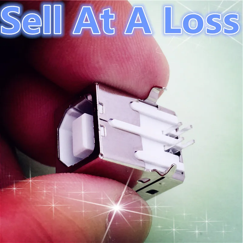 

10pcs G45 USB B Type Female Socket Connector for Printer Data Interface High Quality Sell At A Loss USA Belarus Ukraine