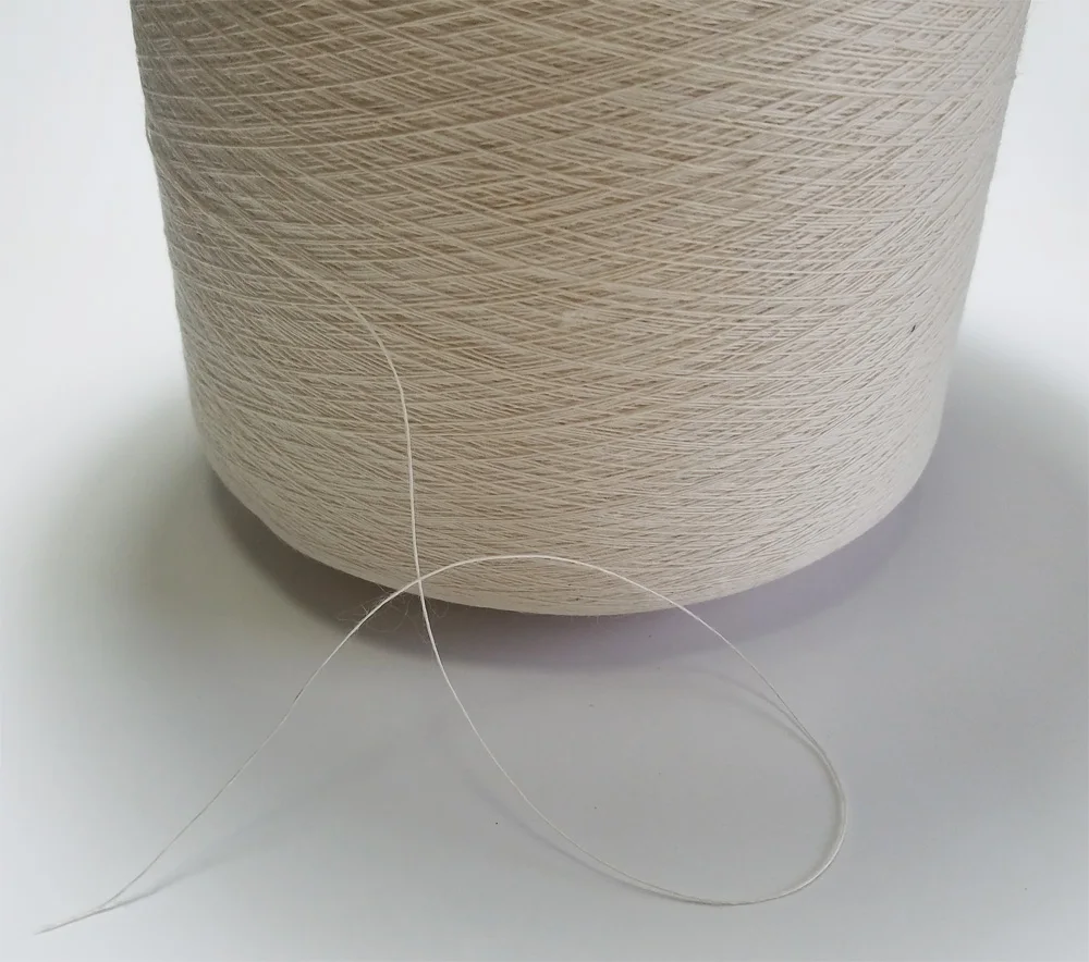 100% Natural linen yarn 1ply Diameter about 0.5mm weight about 1.5 kilogram/cone knitting yarn