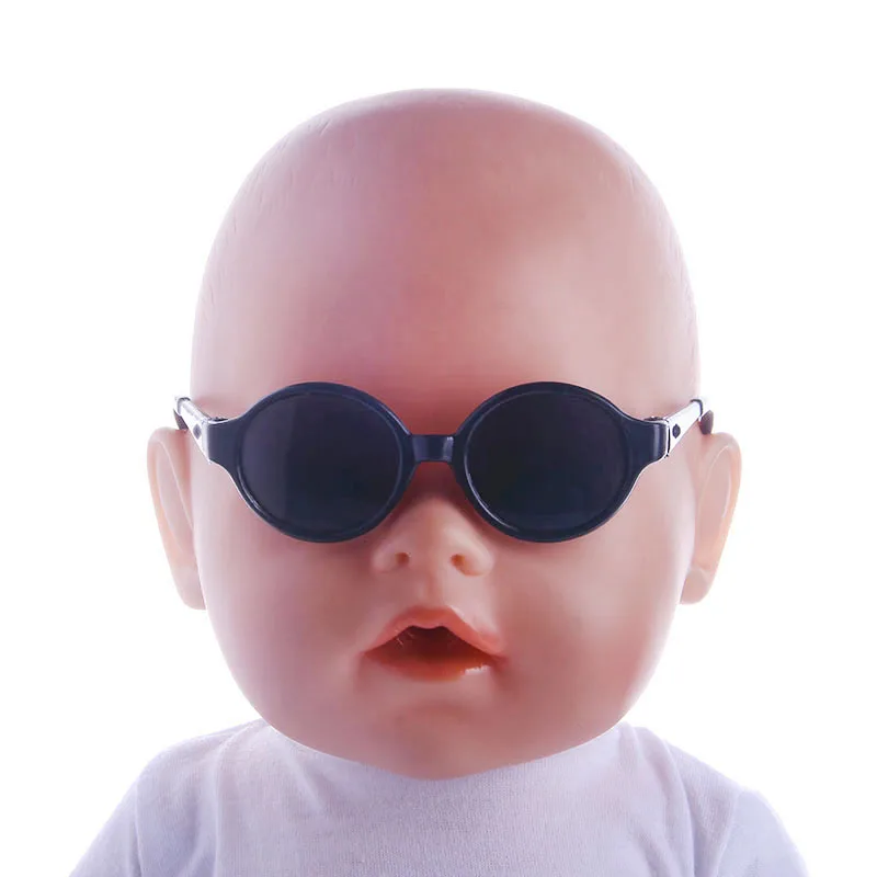 Five new fashion sunglasses Fit For  Doll 18 inch  Doll,43CM Newborn baby doll Accessories