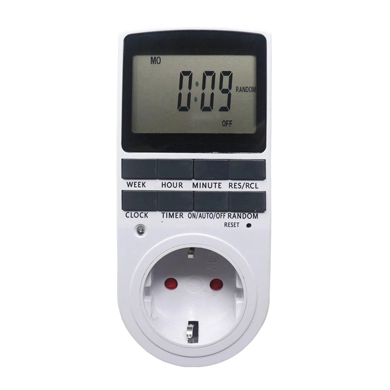 Imagem -02 - Interruptor de Temporizador Programável Tomada eu br uk 230v 50hz com Função Aleatória de Tempo de Verão Temporizador de Cozinha