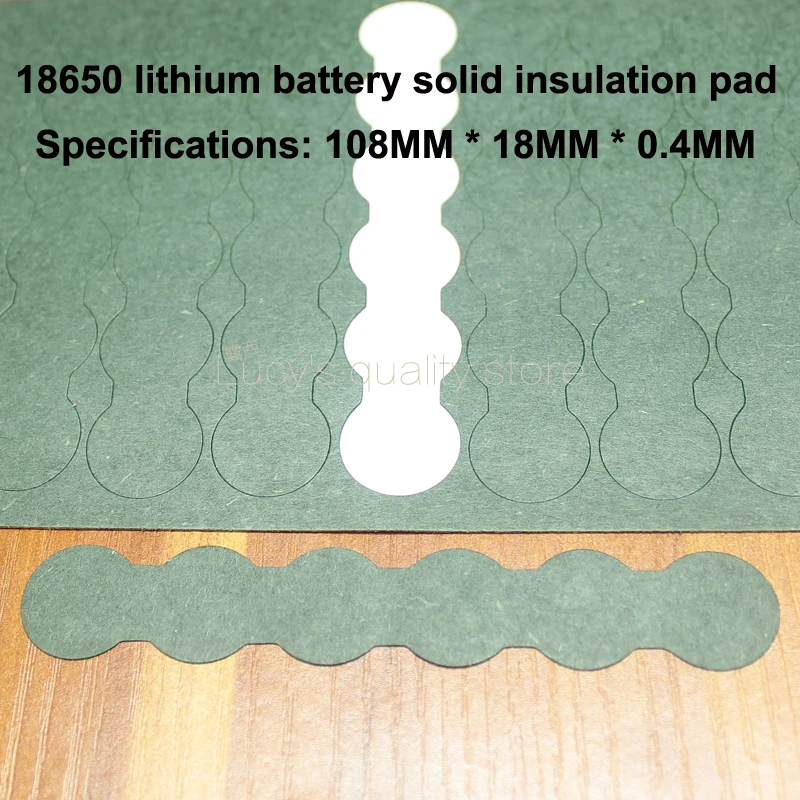 100pcs/lot Lithium Battery Accessories Solid Insulation Pad 6S Series 18650 Indium Paper Insulation Surface Mat Meson