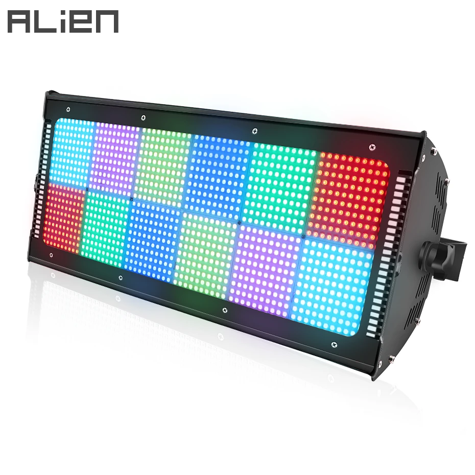 ALIEN 1200 LED RGB Profession DMX Stage Strobe Lighting Effect Music Festival Bar Club DJ Disco Holiday Party Flash Show Light