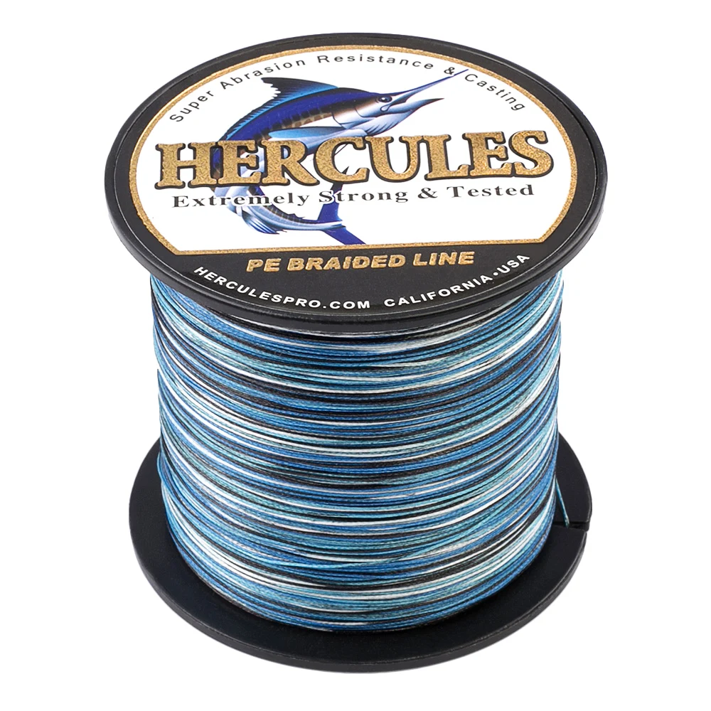 Hercules 15 Colors Fishing Line 8 Strands Carp Fishing Cord 300m 100% PE Pesca Braided Line Wire Peche Strong 10-300LB Fishing